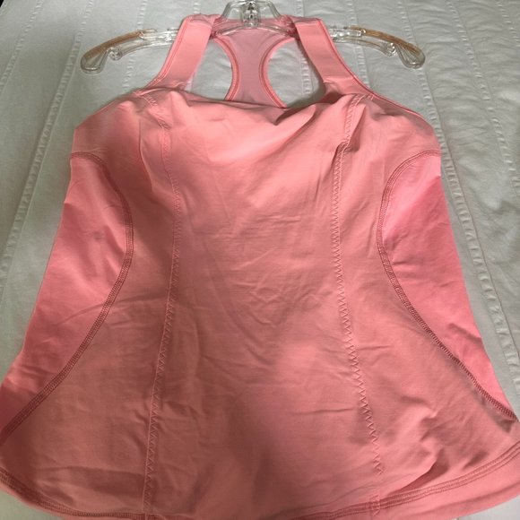 EUC Lululemon Light Pink Racerback Tank Top - Picture 1 of 2